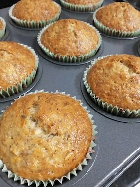 Healthy Banana Oat Muffins