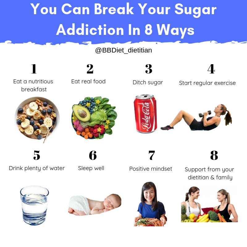 How To Break Your Sugar Addiction In 8 Ways